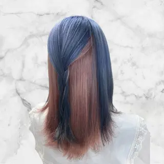 ロング カラー セルバ所属・HIRORO ブリーチ/ハイトーンのヘアスタイル