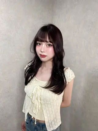 ロング カラー トレンドスタイル/ ワンホン/YURIのヘアスタイル