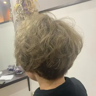 ショート カラー パーマ hair Libra所属・ヘアー リブラのヘアスタイル