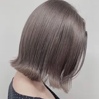 セミロング カラー ヘアアレンジ ネイル マツエク・マツパ ベージュグレージュ 💕しゅーじ💕のヘアスタイル