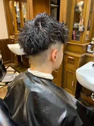 ショート パーマ メンズ 圓子 快のヘアスタイル