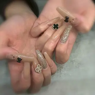 ネイル 井上春菜/長さだし パラジェルフィルインのネイルデザイン