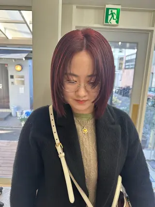 ショート カラー 艶カラー 🤍🫧/makoのヘアスタイル