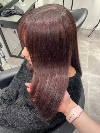 ミディアム カラー 🎀暖色/ラベンダー /paru🤍のヘアスタイル