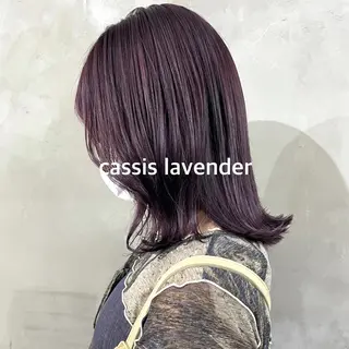 セミロング 暖色カラー推し/ トヤエリコのヘアスタイル