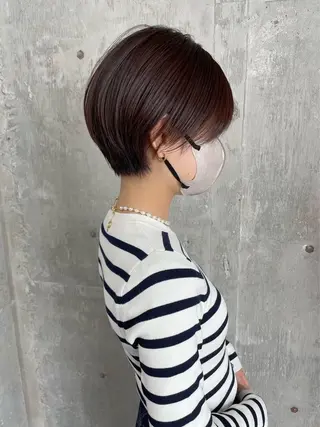 ショート 森田遥奈/透明感カラ ー/似合わせカットのヘアスタイル