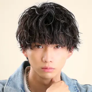 ショート パーマ メンズ AI TOKYO  men's 横浜所属・【パーマの達人】 💎メンズ特化🔥徹のヘアスタイル