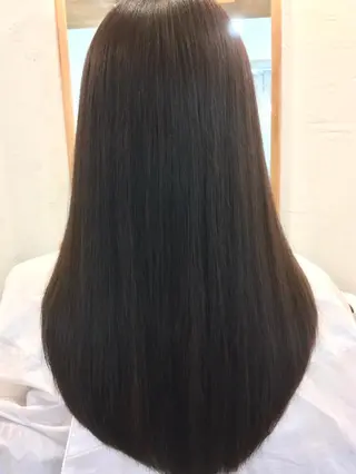 ロング カラー 千 田のヘアスタイル