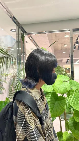 カラー メンズ 透明感カラー/ボブ / MARIE🍇のヘアスタイル