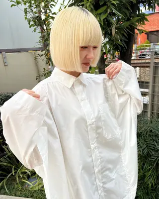 ショート カラー 菅原リキヤ くびれレイヤーヘアのヘアスタイル