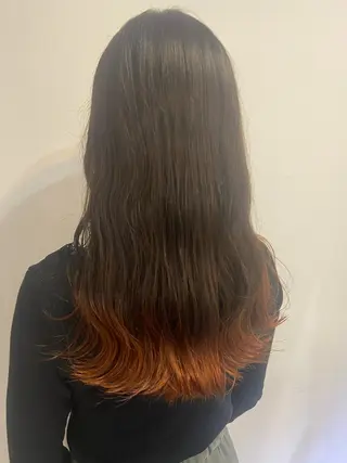 ロング カラー ヘアアレンジ satsuki 暖色・ブラウンカラーのヘアスタイル