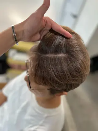 ショート カラー 脱白髪染め❕白髪 ぼかし特化🌟ヨコタのヘアスタイル