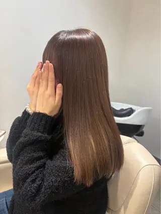 セミロング neaf 六本木店所属・六本木🫧パーマ 望月彩音のヘアスタイル