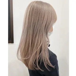セミロング カラー ブリーチダブルカラー 【koide】のヘアスタイル