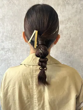 ヘアアレンジ ハイトーン👱‍♀️ エクステ/彩花のヘアスタイル