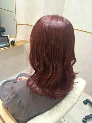 ミディアム カラー 髪質改善トリートメント/美髪縮毛矯正専門店/&Lillme梅田所属・髪質改善✨ Ayumiのヘアスタイル