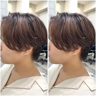 ショート 【北千住】🌈韓国風 レイヤー✨小顔カットのヘアスタイル