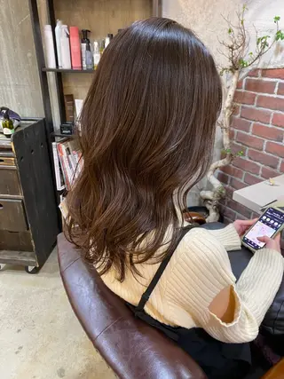 ロング カラー tocolaso 柏所属・レイヤーカット/ 根本瑠実のヘアスタイル