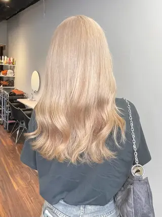 ロング カラー ヘアアレンジ maoブリーチ無し 似合わせカラーのヘアスタイル