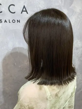 ミディアム 桜木町2分/くびれ /ボブ/ナチュラルのヘアスタイル