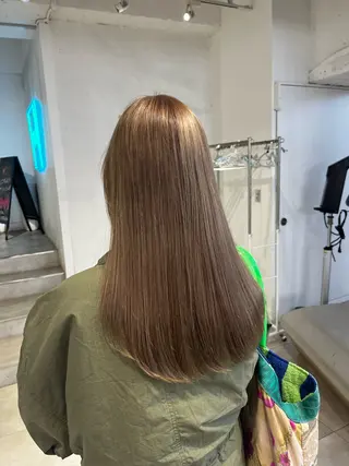 ロング カラー メンズパーマ/ メッシュ📍ユリのヘアスタイル