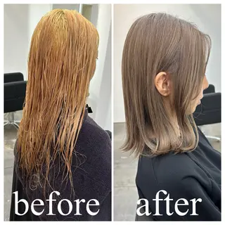 ミディアム カラー Nake所属・山本 駿介のヘアスタイル