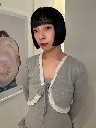 ショート riria/ボブ /ブラウンカラー🎀のヘアスタイル