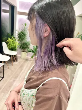 カラー ロング ＲＩＣＨＡＩＲ リシェイルのヘアスタイル