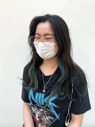 セミロング カラー ヘアアレンジ 〽️magico/ ウルフDaiki〽️のヘアスタイル