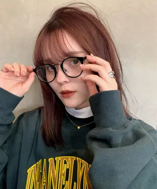 セミロング カラー Haru/THREE …by velvetのヘアスタイル