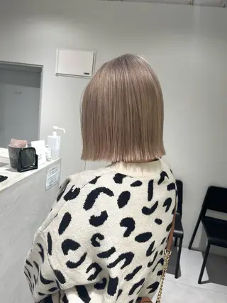 ミディアム カラー ケアブリーチ 若杉圭大のヘアスタイル