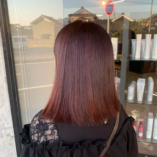 ミディアム カラー arika マユのヘアスタイル