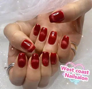 ネイル リボン、ガーリー パーツ放題専門店のネイルデザイン