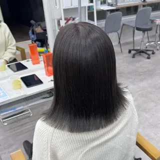 ミディアム カラー JUNSHIN🦋 ヘアセット／カラーのヘアスタイル