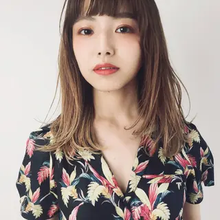 ミディアム カラー 城　健太郎 💎ハイトーンのヘアスタイル