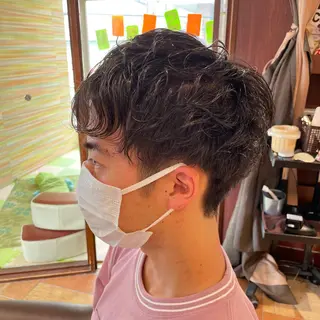 ミディアム パーマ メンズ ツイスパ/メンズ特化 🦋𝑺𝑶𝑵𝑬のヘアスタイル