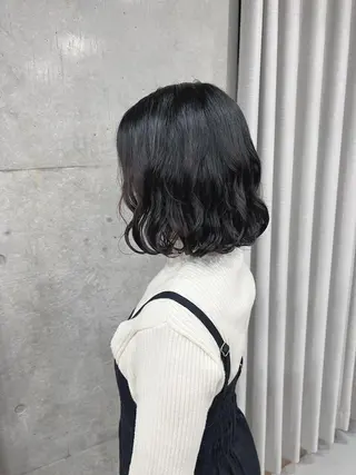 ショート パーマ ボブパーマコテ巻き風 パーマNo1深江秀平のヘアスタイル