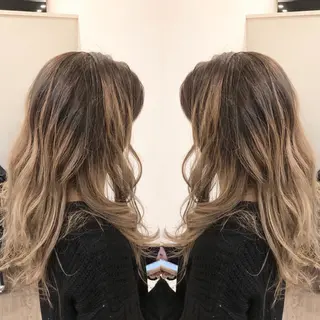 セミロング カラー Hair make VERDA所属・宮下 耕平のヘアスタイル