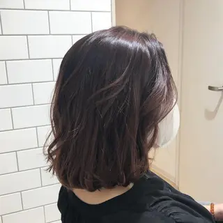 セミロング カラー ヘアアレンジ ✨🌿大人可愛い愛さ れhair🌿✨松本のヘアスタイル