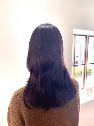セミロング カラー mopa所属・mopa_kaede 暖色カラー/ロングのヘアスタイル