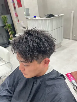 パーマ メンズ SENA 再現性 パーマと縮毛矯正のヘアスタイル