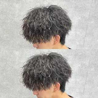 ショート カラー パーマ ヘアアレンジ メンズ キッズ 🔥メンズパーマ🔥 菅原楓のヘアスタイル