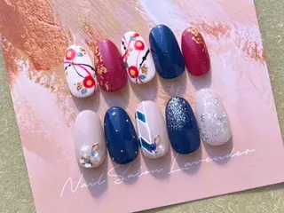 ネイル 佐藤 ニーナ★ラベンダーのネイルデザイン