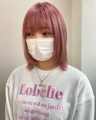 ミディアム ୨୧柔らかいカラー nozomi ୨୧のヘアスタイル