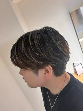 パーマ メンズ こまつ まりやのヘアスタイル