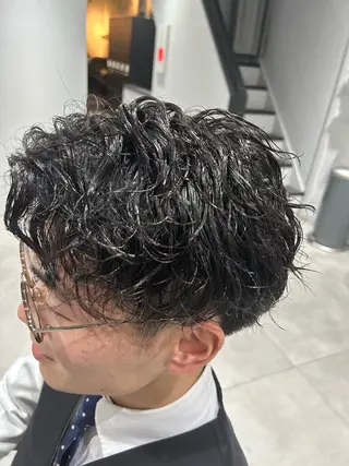 ショート メンズカット／パーマ 中 有晴のヘアスタイル