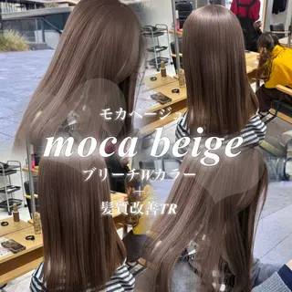 セミロング カラー ヘアアレンジ ベージュ/グレージュ 🧸あやか/表参道のヘアスタイル