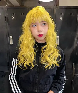 セミロング ブリーチ/ハイトーン /心斎橋/カノンのヘアスタイル