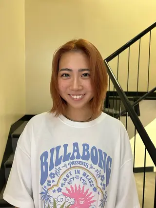 ミディアム カラー ☕️結【suii.】 ボブ/ヘアセット☕️のヘアスタイル