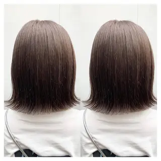 ミディアム カラー 村山 茉衣のヘアスタイル